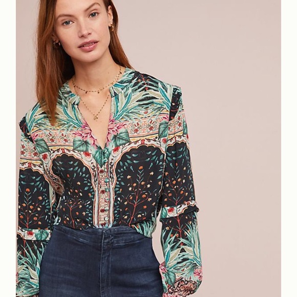 Anthropologie Tops - Vineet Bahl - Archway button down blouse XL